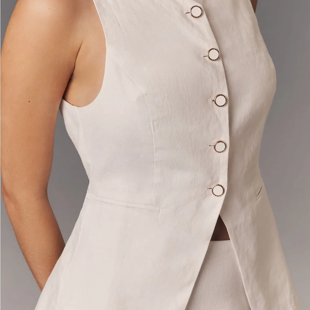Reformation Aspen Linen Top - Picture 2 of 5